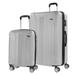 Denali 2-Piece 30"/20" TSA Expandable Spinner Luggage Set, Silver