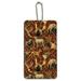 Big Game Hunter Hunting Bear Deer Pronghorn Wood Luggage Card Suitcase Carry-On ID Tag