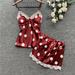 Women's Cute Polka Dot Sexy Home Pajamas One-Piece Nightdress