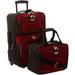 Travel Select Amsterdam Expandable Rolling Upright Luggage, Burgundy, 2-Piece Set