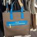 Michael Kors Bags | Michael Kors Kenly Large Ns Graphic Logo Tote Satchel Shoulder Bag | Color: Blue/Brown | Size: Large