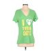 Under Armour Active T-Shirt: Green Activewear - Women's Size Small