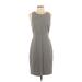 J. by J.Crew Casual Dress - Sheath: Gray Solid Dresses - Used - Size 2