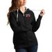 Women's Antigua Black Chicago Bulls Logo Victory Full-Zip Hoodie