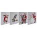 Northlight Seasonal Set of 4 Classic Norman Rockwell Christmas Scene Canvas Prints in Green/Red/White | 8 H x 0.75 W x 8 D in | Wayfair