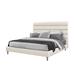 Interlude Channel Bed Polyester in White | 60 H x 80 W x 95 D in | Wayfair 199507-1