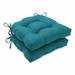 Ebern Designs Renelda Indoor/Outdoor Chair Pad Polyester in Blue | 4 H x 16 W x 4 D in | Wayfair C043F7E67FEC42FBB845A671FD2E4E6C