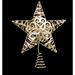 The Holiday Aisle® Glittered Gold Star Tree Topper Plastic in Gray/Yellow | 12 H x 10.5 W x 3.5 D in | Wayfair A64442C11CB14E20B461A785ADD26777