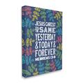 Trinx Same Yesterday Today & Forever Hebrews 13:8 Proverbs by Raye Allison Creations - Graphic Art Canvas/ in Blue/Green/White | Wayfair