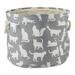 Zoomie Kids Pet Cats Meow Fabric Bin Fabric in Gray | 9 H x 12 W x 12 D in | Wayfair FE7E9E08EF4E48EE8AD1732D6E1F3834