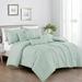Latitude Run® Bimala Microfiber 7 Piece Comforter Set Polyester/Polyfill/Microfiber in Green | King Comforter + 6 Additional Pieces | Wayfair