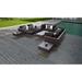 Amalfi 12 Piece Outdoor Wicker Patio Furniture Set 12h