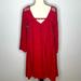 American Eagle Outfitters Dresses | American Eagle Crochet Knit Boho Dress | Color: Red | Size: S