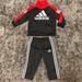 Adidas Matching Sets | Infant 12mo Adidas Track Suit | Color: Black/Red | Size: 12mb