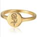 Free People Jewelry | 18k Over Sterling Flower Ring | Color: Gold | Size: Various