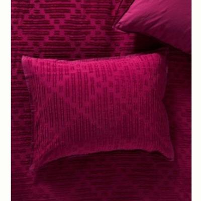 Anthropologie Bedding | Anthropologie Clipped Jacquard King-Size Shams - Set Of 2 - Magenta | Color: Purple/Red | Size: King