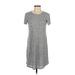 CATHERINE Catherine Malandrino Casual Dress - Shift: Gray Solid Dresses - Used - Size X-Small