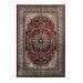 MDA Home Hollywood 4'x6' Border Traditional Fabric Area Rug in Red/Ivory - MDA Rugs HY1946