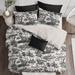 The Tailor's Bed Cottagecore Standard Cotton Coverlet/Bedspread Set Polyester/Polyfill/Cotton in Black | Super King Coverlet + 2 King Shams | Wayfair