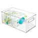 mDesign Plastic Home Closet Storage Organizer Bin w/ Handles Plastic | 6 H x 8.1 W x 14.6 D in | Wayfair 20796MDCO