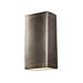 Orren Ellis Juleigh Ambiance - Really Big Rectangle W/Perfs - Closed Top Wall Sconce - Antique Silver - E26 in Gray | Wayfair