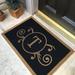 Canora Grey Bowley 60 x 36 All-Weather Personalized Non-Slip Outdoor Door Mat Synthetics in Black | Wayfair BF34987E1C5247ABBDF8FBDDB4A2CD88