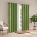 Waverly Hampton Solid Room Darkening Grommet Single Curtain Panel Polyester in Green/Blue | 108 H in | Wayfair 22716801413