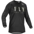 Fly Racing F-16 Maglia Motocross, nero-grigio, dimensione 2XL