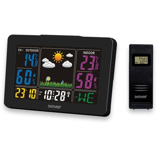 Denver Electronics - denver Wetterstation WS-540, schwarz, mit Farbdisplay