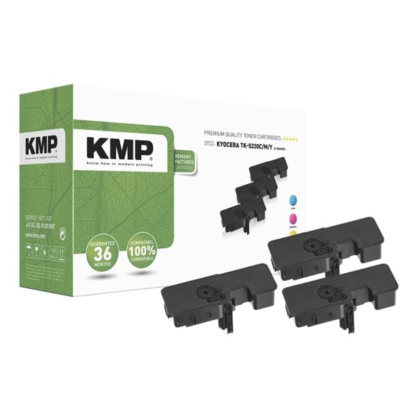 KMP Toner-Set ersetzt Kyocera »TK-5230« blau Image