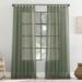 Archaeo Burlap Weave Linen Blend Tab Top Curtain, Single Panel