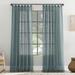 Archaeo Burlap Weave Linen Blend Tab Top Curtain, Single Panel