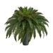 2.5' Boston Fern Artificial Plant in Gray Planter - 18"