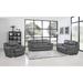 Luxury Leather/Match Upholstered 2-Piece Living Room Sofa Set