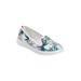 Wide Width Women's The Dottie Slip On Sneaker by Comfortview in Green Leaf (Size 8 1/2 W)