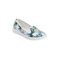 Women's The Dottie Slip On Sneaker by Comfortview in Green Leaf (Size 7 1/2 M)