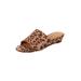 Extra Wide Width Women's The Capri Slip On Mule by Comfortview in Leopard (Size 12 WW)