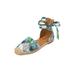 Extra Wide Width Women's The Shayla Flat Espadrille by Comfortview in Green Leaf (Size 9 WW)