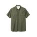 Men's Big & Tall Off-Shore Short-Sleeve Sport Shirt by Boulder Creek® in Olive (Size L)