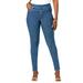 Plus Size Women's Comfort Waist Stretch Denim Skinny Jean by Jessica London in Medium Stonewash (Size 16 W) Pull On Stretch Denim Leggings Jeggings