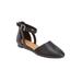 Wide Width Women's The Paris Flat by Comfortview in Black (Size 8 W)