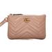 Gucci Bags | Gucci Gg Marmont Matelass Leather Clutch With Wristlet Strap In Dusty Rose | Color: Pink/Tan | Size: Os