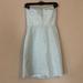 J. Crew Dresses | Jcrew Strapless Dress With Cutout Back, Women’s 6, Nwt | Color: Blue/Green | Size: 6