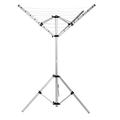 Rotary Washing Line, Outdoor Clothes Line, 4 Arm 16M Free Standing Rotary Drying Rack, Portable Indoor Airers Camping Clothes Washing Line Dryer Clothes line Outdoor Folding Hanger with Tripod Stand
