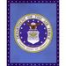 Aholicdeals New Premium AIR Force Seal Royal Plush Blanket Polyester in Blue/Indigo | 95 H x 79 W in | Wayfair ADI-AIRFORCE-THROW-79X95