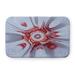 e by design Rose Water Pet Feeding Placemat in Blue/Red | 0.5 H x 24 W x 17 D in | Wayfair PMRAB1545X1BL17-S