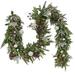 National Tree Company 9' Pre-Lit Garland w/ 100 Warm Lights | 6.5 H x 108 W x 14 D in | Wayfair AL63-300-9C-B