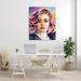 Stupell Industries Adele Modern Pop Portrait Abstract Geometric Pattern Stretched Canvas Wall Art By Birch&Ink Canvas in White | Wayfair