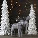 Northlight Seasonal 10-Inch Gray Checkered Moose Tabletop Christmas Decoration | 7.5 H x 3 W x 10 D in | Wayfair NORTHLIGHT AD26813