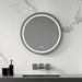 Wade Logan® Glenolden Frameless LED Round Vanity Mirror w/ Lights, w/ Anti-Fog Dimmable Function Metal | 24 H x 24 W x 1.57 D in | Wayfair